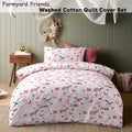 Happy Kids Farmyard Friends Quilt Cover Set Single - Cotton Animal Design - SuperSaverAU - view 2