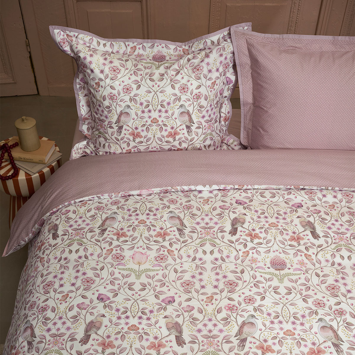 Pip Studio Off White Cotton Quilt Cover Set King - Floral Design - SuperSaverAU - view 4