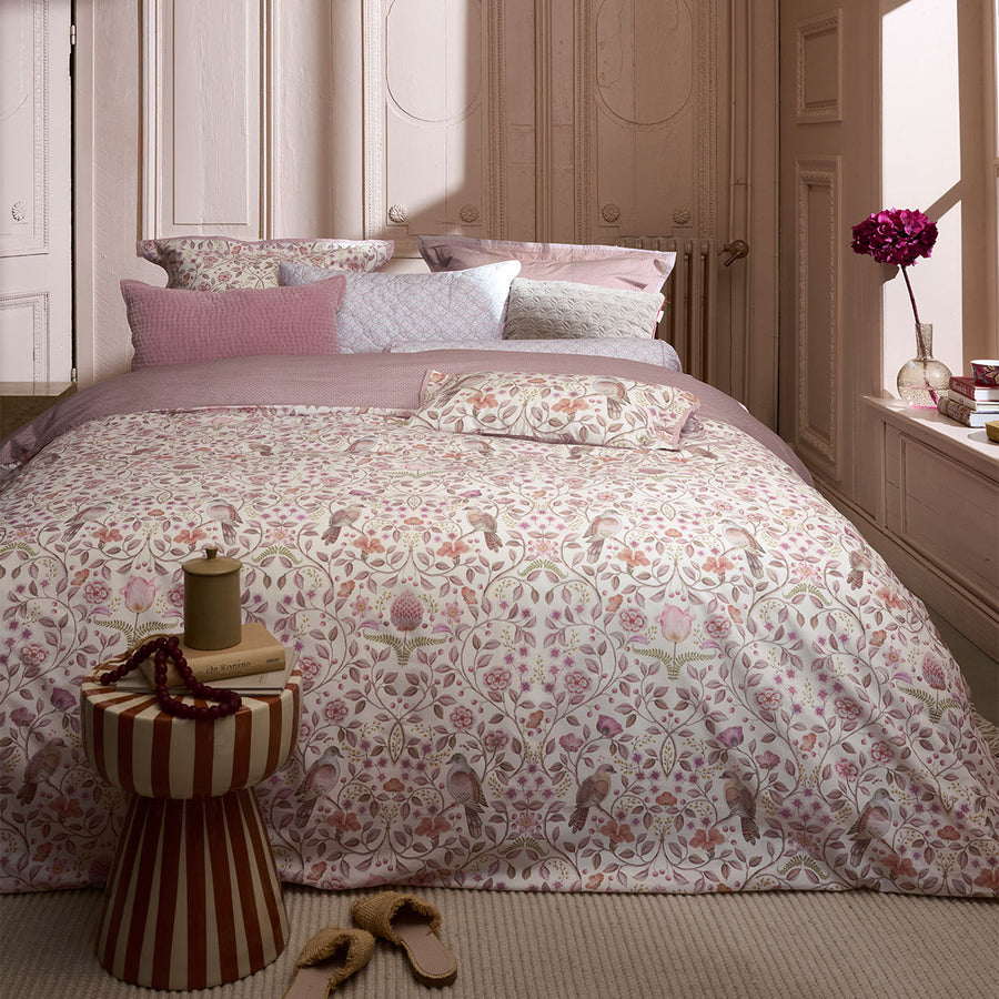 PIP Studio Garden of Dove Super King Cotton Quilt Cover Set - Off White Floral - SuperSaverAU - view 1