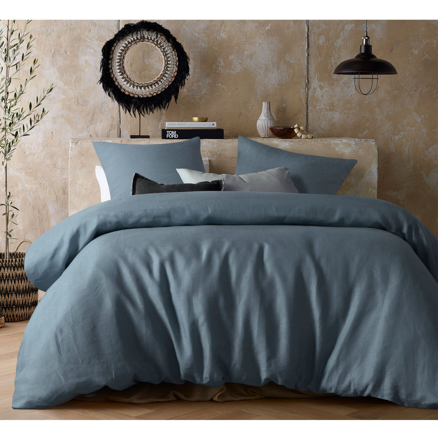 Vintage Homewares Eucalyptus 100% Hemp Quilt Cover Set King - Breathable & Anti-bacterial - SuperSaverAU - view 1