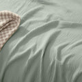 Vintage Design Homewares Hugo Sage Cotton Gauze Quilt Cover Set 210cm x 210cm - SuperSaverAU - view 2