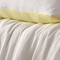 Vintage Design Homewares Hugo Reversible White Butter Cotton Quilt Cover Set King - SuperSaverAU - view 2