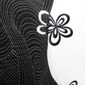 Accessorize Hypnotic Black Embroidered Quilt Cover Set Queen - Wavy Pattern, Soft Polyester Cotton - SuperSaverAU - view 3