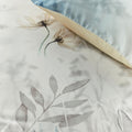 Bedding House Isabelle Light Blue Cotton Sateen Quilt Cover Set Queen - Floral Print, 220 TC - SuperSaverAU - view 2