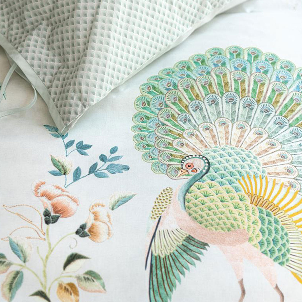 PIP Studio Japonica White Cotton Quilt Cover Set - Super King, Landscape Print, 200TC - SuperSaverAU - view 2