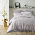 Accessorize Jacquard Quilt Cover Set Queen - Silver & Grey, 3 Pieces - SuperSaverAU - view 1