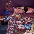 Bedding House Lily Cotton Sateen Floral Quilt Cover Set 220TC - Multi, Queen
