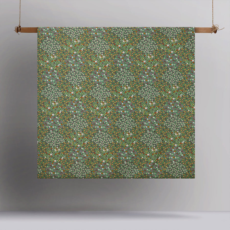 Accessorize Lisa Green Washed Cotton Printed Quilt Cover Set King - Floral Design - SuperSaverAU - view 1