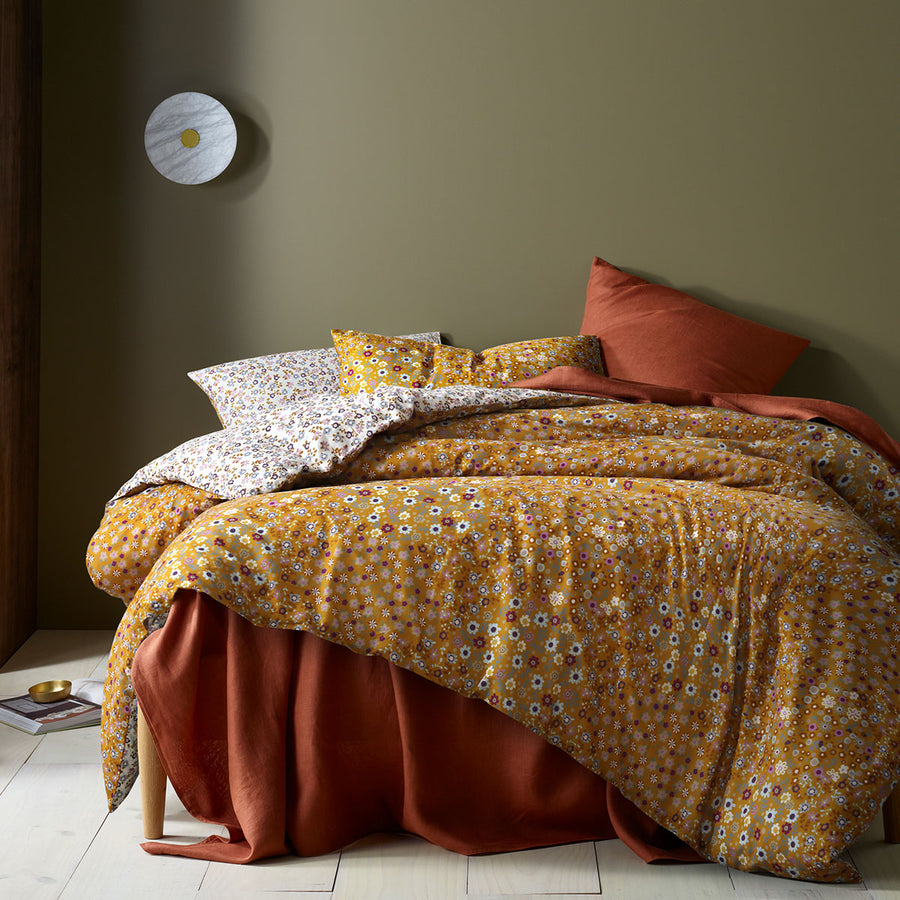 Accessorize Floral Printed Quilt Cover Set King - 100% Cotton, Machine Washable - SuperSaverAU - view 1