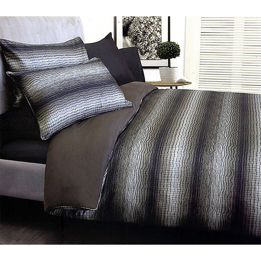 Accessorize Lizard Brown Jacquard Quilt Cover Set 180x210 cm with Pillowcases - SuperSaverAU - view 1