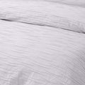 Vintage Design Homewares Malvern Cotton Quilt Cover Set - White, Double