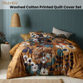 Accessorize Floral Printed Quilt Cover Set 100% Cotton Queen - SuperSaverAU - view 2