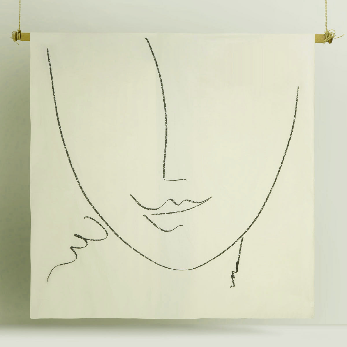 Accessorize Matisse Digital Printed Cotton Quilt Cover Set King - Facial Sketch Design - SuperSaverAU - view 2