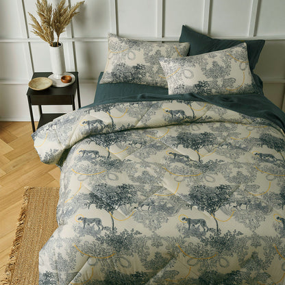 Big Sleep Matteo Printed Quilt Cover Set King - Damask Print, 180 Thread Count