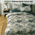 Big Sleep Matteo Printed Quilt Cover Set King - Damask Print, 180 Thread Count - SuperSaverAU - view 2