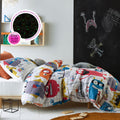 Happy Kids Monster Squad Glow in the Dark Quilt Cover Set Double - 180 Thread Count - SuperSaverAU - view 1