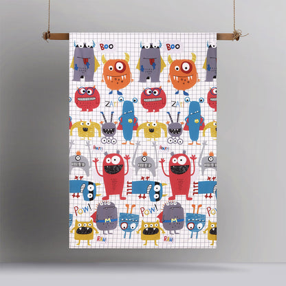 Happy Kids Monster Squad Glow in the Dark Quilt Cover Set Double - 180 Thread Count