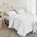 Beddinghouse Organic Cotton Quilt Cover Set Queen - GOTS Certified, Solid White - SuperSaverAU - view 1