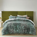 Accessorize Palm Leopard Green Digital Printed Cotton Quilt Cover Set Queen - SuperSaverAU - view 1