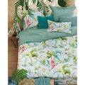 PIP Studio Palm Scenes White Cotton Quilt Cover Set King - Tropical Print Design - SuperSaverAU - view 1