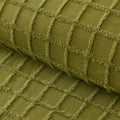 Vintage Design Homewares Parquet Cacti Green Quilt Cover Set King - Chenille Grid Pattern - SuperSaverAU - view 2