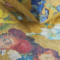 Bedding House Van Gogh Floral Quilt Cover Set Gold Cotton Sateen Queen - SuperSaverAU - view 2