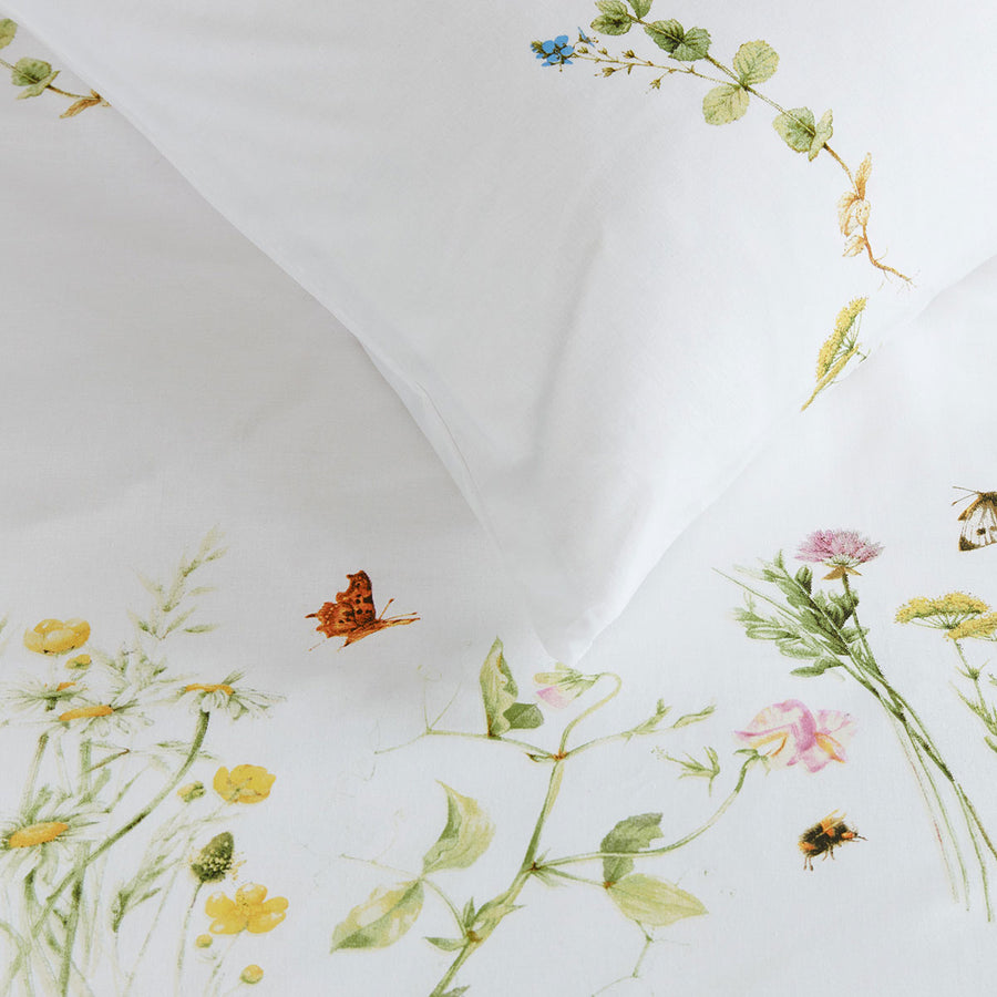Bedding House Pasture Multi Cotton Quilt Cover Set Queen - Floral Print, 144 TC - SuperSaverAU - view 1