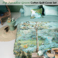 PIP Studio Pip Paradise Green Quilt Cover Set King - Landscape Print, 200TC Cotton - SuperSaverAU - view 2