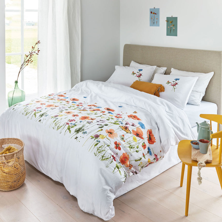 Marjolein Bastin Poppy Parade Multi Cotton Quilt Cover Set Super King - Floral Design - SuperSaverAU - view 1