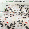 Big Sleep Floral Print Microfibre Quilt Cover Set DOUBLE - 180cm x 210cm - SuperSaverAU - view 2