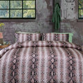 Big Sleep Snake Skin Microfibre Quilt Cover Set - Pink, Single