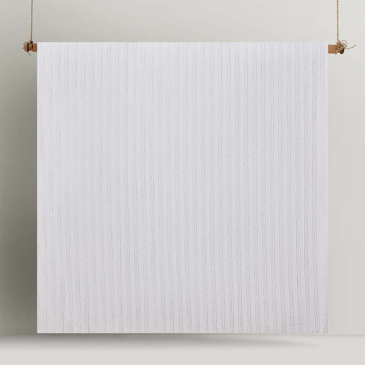 Vintage Design Homewares Reflections White Cotton Quilt Cover Set - Single, Chenille Stripes - SuperSaverAU - view 4
