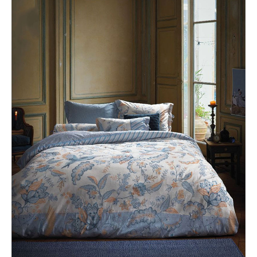 PIP Studio Royal Birds Blue Quilt Cover Set 210x210 cm 100% Cotton - SuperSaverAU - view 1