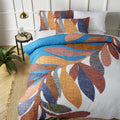 Accessorize Sorrel Cotton Foliage Quilt Cover Set - White, Double