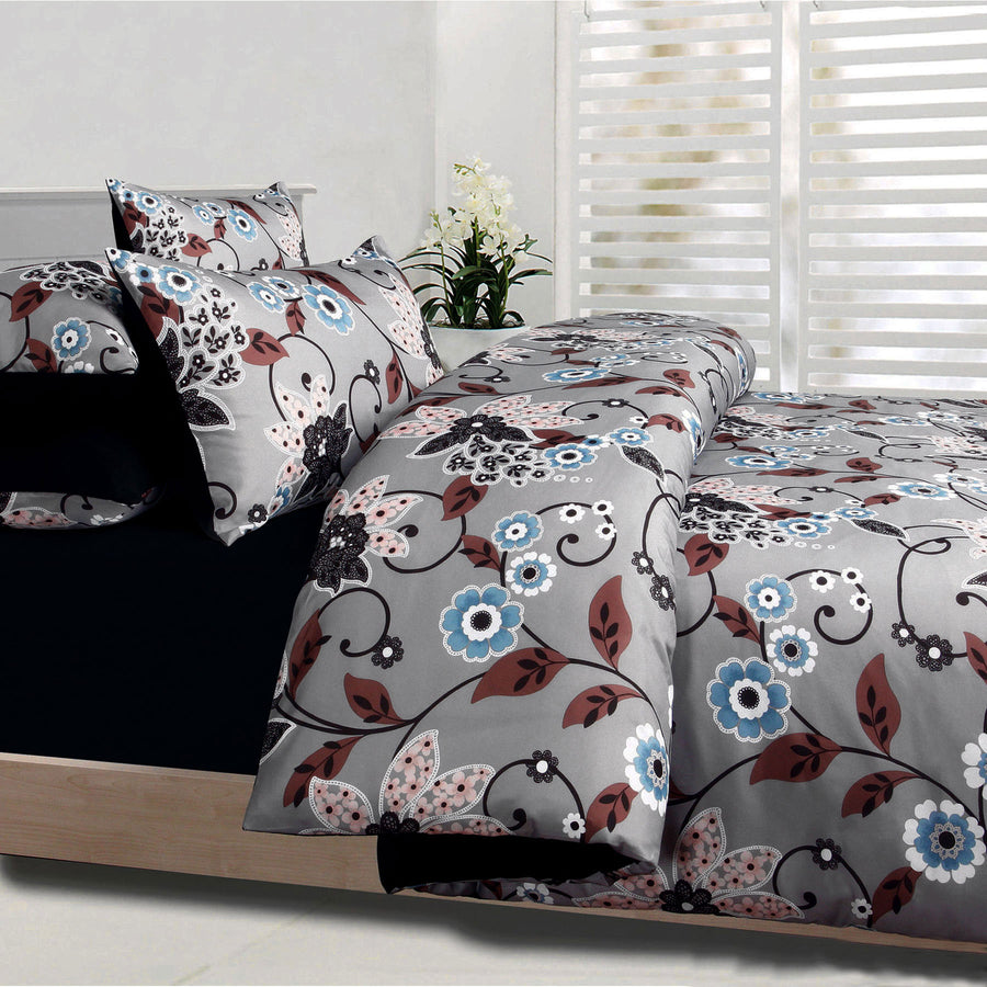 Big Sleep Stafford Quilt Cover Set - Floral Design - Double 180x210cm - SuperSaverAU - view 1