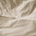 Bedding House Summer Seersucker Cotton Quilt Cover Set - Sand, King