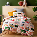 Happy Kids Glow in The Dark Superhero Quilt Cover Set 140 x 210 cm - SuperSaverAU - view 1