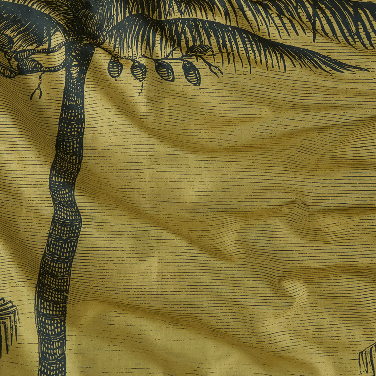 Bedding House Tour du Monde Ochre Cotton Quilt Cover Set King - Botanical Landscape - SuperSaverAU - view 3