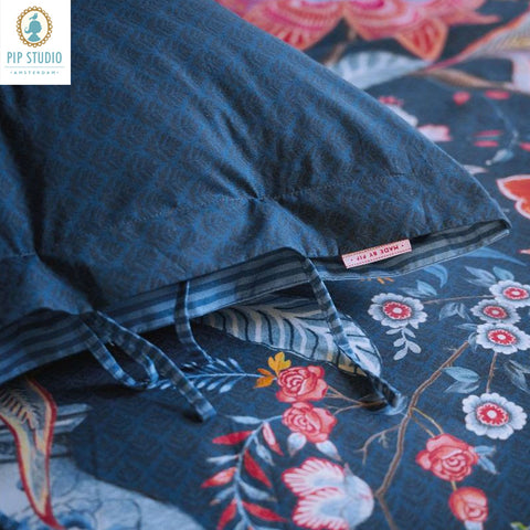 PIP Studio Tree of Life Dark Blue 100% Cotton Quilt Cover Set King - SuperSaverAU - view 1