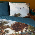 Bedding House Voyage Green Cotton Quilt Cover Set Queen - Botanical Landscape Print - SuperSaverAU - view 2
