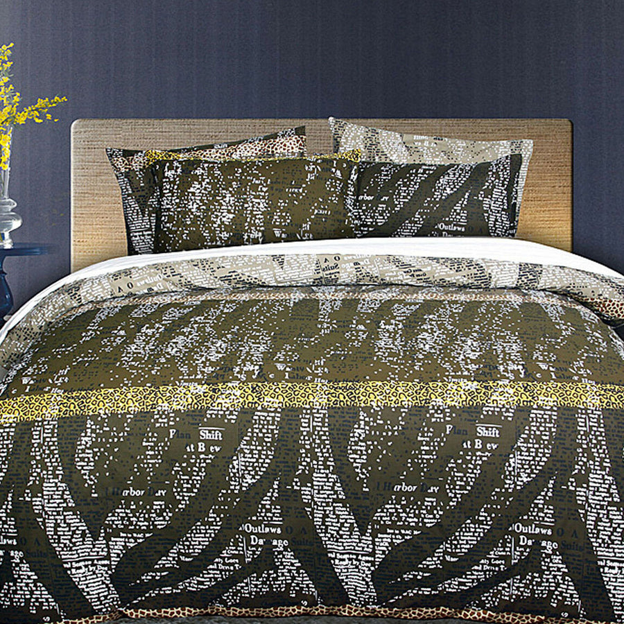 Accessorize Zig Zag Quilt Cover Set - Queen