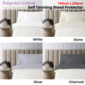 Accessorize Self Tanning Polyester Cotton Sheet Protector 145cm x 220cm Stone - SuperSaverAU - view 2
