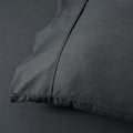 Accessorize 400TC Charcoal Bamboo Cotton Sheet Set 40cm Wall Double - Hypoallergenic, Soft Finish - SuperSaverAU - view 3