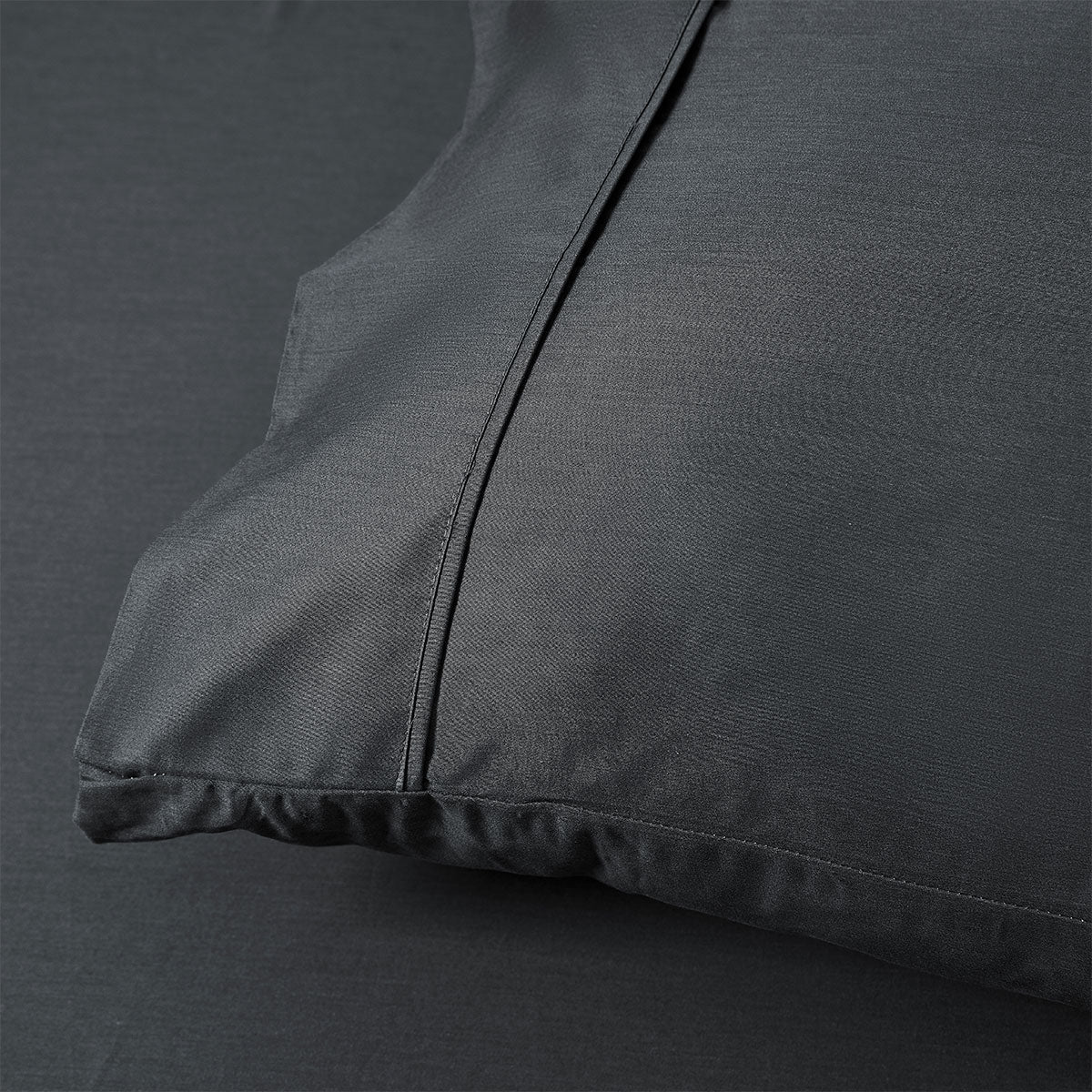 Accessorize 400TC Charcoal Bamboo Cotton Sheet Set 40cm Wall - Single - SuperSaverAU - view 3