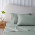 Accessorize 400TC Sage Bamboo Cotton Sheet Set 40cm Wall - Single, Hypoallergenic - SuperSaverAU - view 1