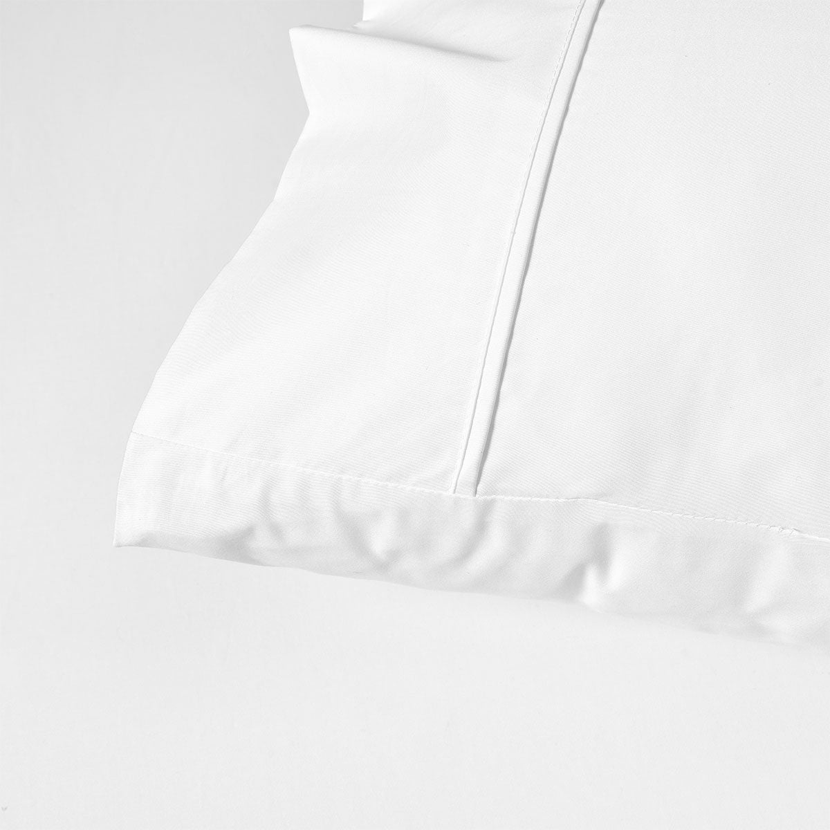 Accessorize 400TC White Bamboo Cotton Sheet Set 40cm Wall King - Hypoallergenic, Soft Finish - SuperSaverAU - view 4