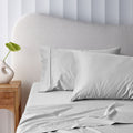 Accessorize 400TC Grey Bamboo Cotton Super King Sheet Set - 50cm Wall - SuperSaverAU - view 1