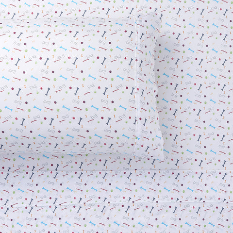 Happy Kids Bones Kids Printed Sheet Set - Single, 180 Thread Count, Microfibre - SuperSaverAU - view 1