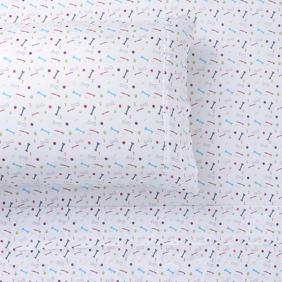 Happy Kids Bones Kids Printed Sheet Set - Single, 180 Thread Count, Microfibre - SuperSaverAU - view 1