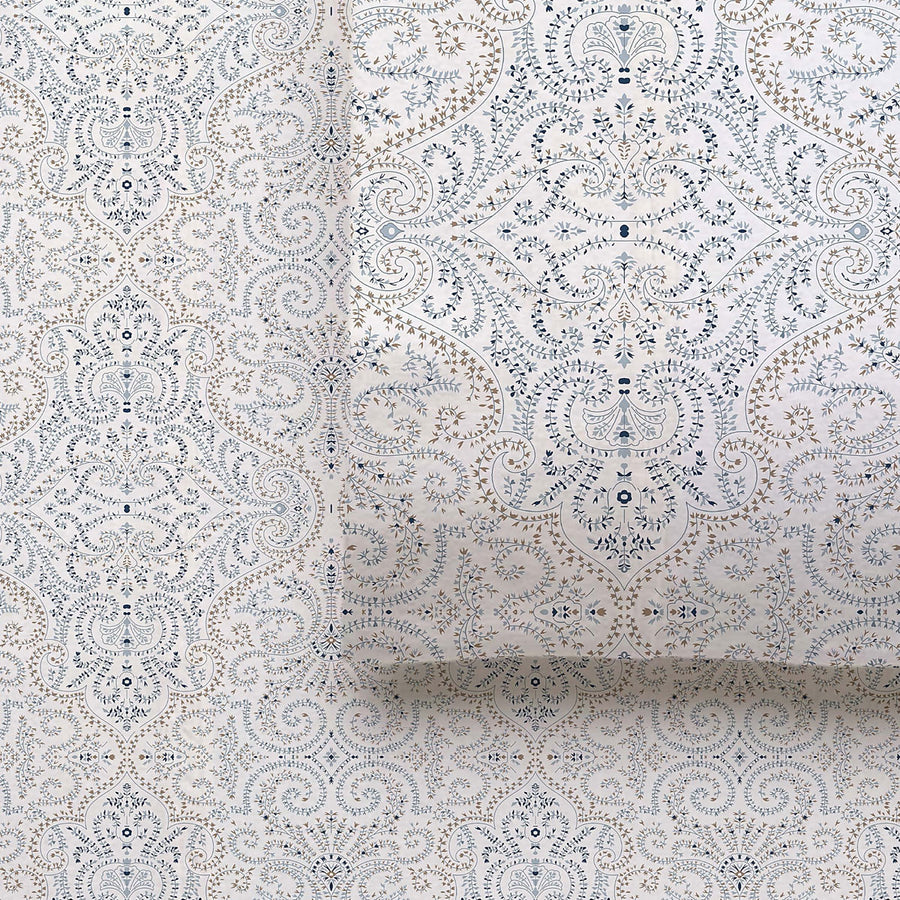 Accessorize Cotton Flannelette Sheet Set 40cm Wall Maya Print Queen - SuperSaverAU - view 1